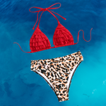 Red Cheetah Bikini