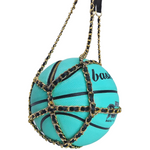 Turquoise Basketball Purse