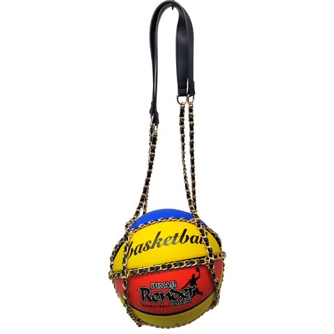 Multi-colored Basketball Purse