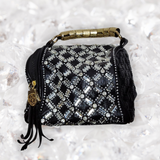 Black and Gold Crossbody Purse