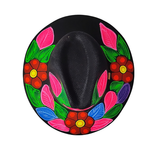 Black Hand Crafted Mexican Hat