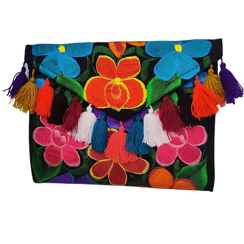 Native Embroidered Crossbody Purse