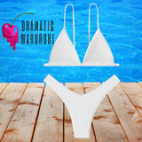 White Thong Bikini. 2 Piece