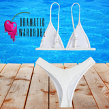 White Thong Bikini. 2 Piece